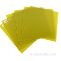 Feuille de stratifié de verre époxy jaune de 2 mm d&#39;épaisseur 3240